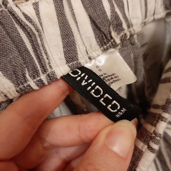 Divided Paperbag Waist Striped Belted Tie Shorts 0 Coastal Festival Beach - Picture 4 of 7